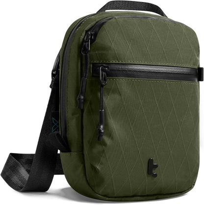 tomtoc Aviator-T37 X-Pac Travel Crossbody RFID Blocking Bag, Holds 4-6 Passports with Anti-theft Lockable Zippers, Multiple Pockets for Cards & Documents – Organizer for Daily Use