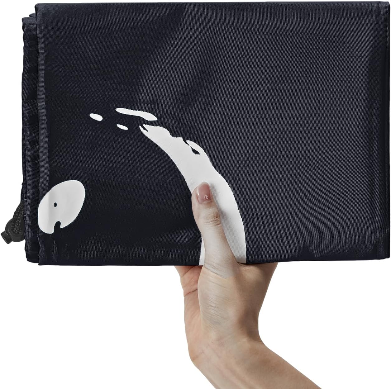 HOMEST 2 Pack XL Wash Me Travel Laundry Bag, Dirty Garments Organizer, Large Enough to Hold 4 Loads of Clothes, Easy Fit a Hamper or Clothing Basket, Black and Sky Blue