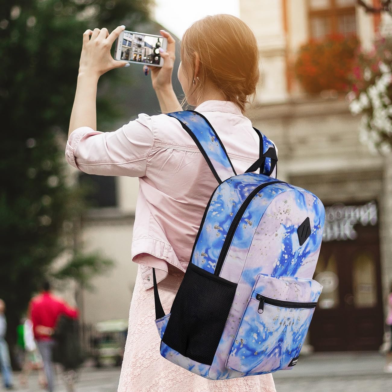 School Backpack,Classic Cute Bookbag Men and Teen Boy Schoolbag with USB Charging Port for High School College Office Work Travel