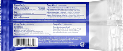 Nice 'N Clean Sensitive Skin Wet Hand Wipes Infused with Aloe & Vitamin E, Blue, 400 Count