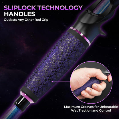 KastKing Royale Legend Pro Technique Bass Fishing Rods, KastFlex IM7 Graphite Blanks, Fuji FazLite Guides, SlipLock Technology Handles, PTS Power Transition System, Custom Foregrip and Hook Keeper