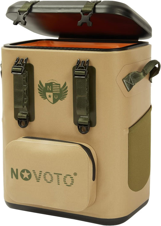 Magnetic Soft Cooler, Zipperless Soft Sided Cooler Bag for Men & Women, Insulated Backpack Coolers for Tailgating, Beach, Lunch, Picnic, Kayak