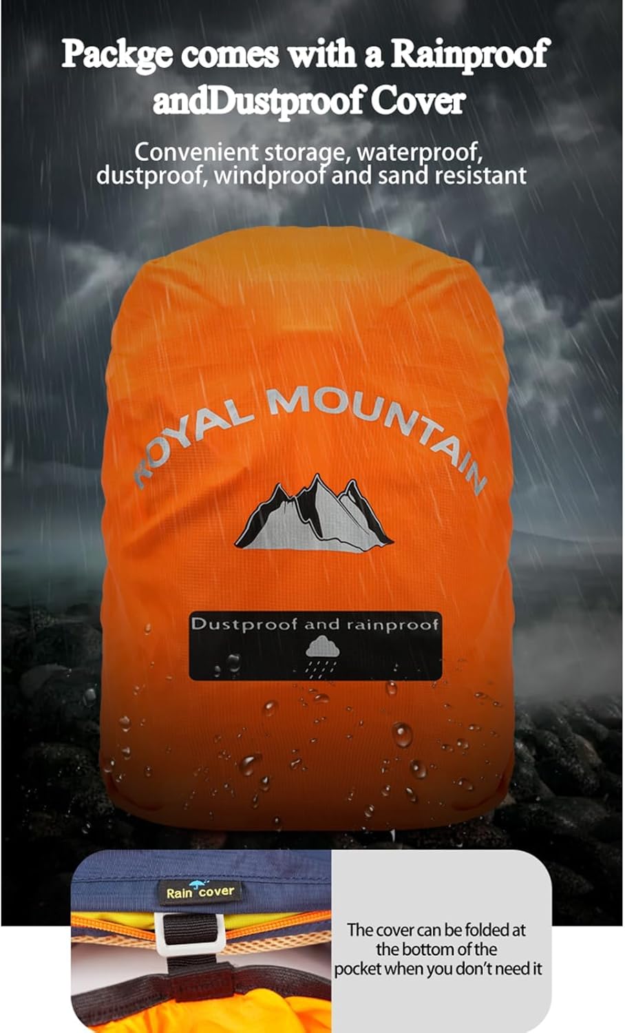 Hiking Backpack 30L Foldable Travel Daypack For Women Men,Camping Daypack Backpacks Lightweight,Durable Hiking Backpack Fit For Hiking,Daily Commuting,Short Trips.(With Rain-cover)