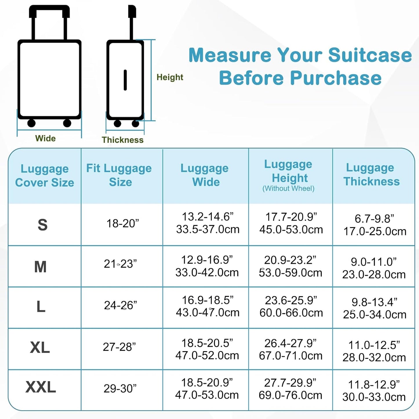 Pink Dino Suitcase Luggage Cover, Thick Suitcase Cover for Carry on Luggage Protector Fits 18-30 Inch Case