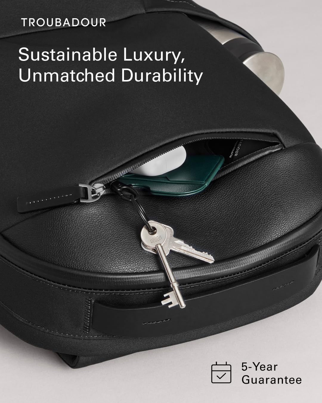 Troubadour Apex Backpack 3.0 - 25L Premium Laptop Backpack - Ergonomic & Water Resistant - Designed for Work and Travel - Black