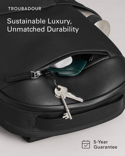 Troubadour Apex Backpack 3.0 - 25L Premium Laptop Backpack - Ergonomic & Water Resistant - Designed for Work and Travel - Black