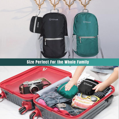 ZOMAKE Ultra Lightweight Hiking Backpack 20L, Packable Small Backpacks Water Resistant Daypack for Women Men(Dark Green)