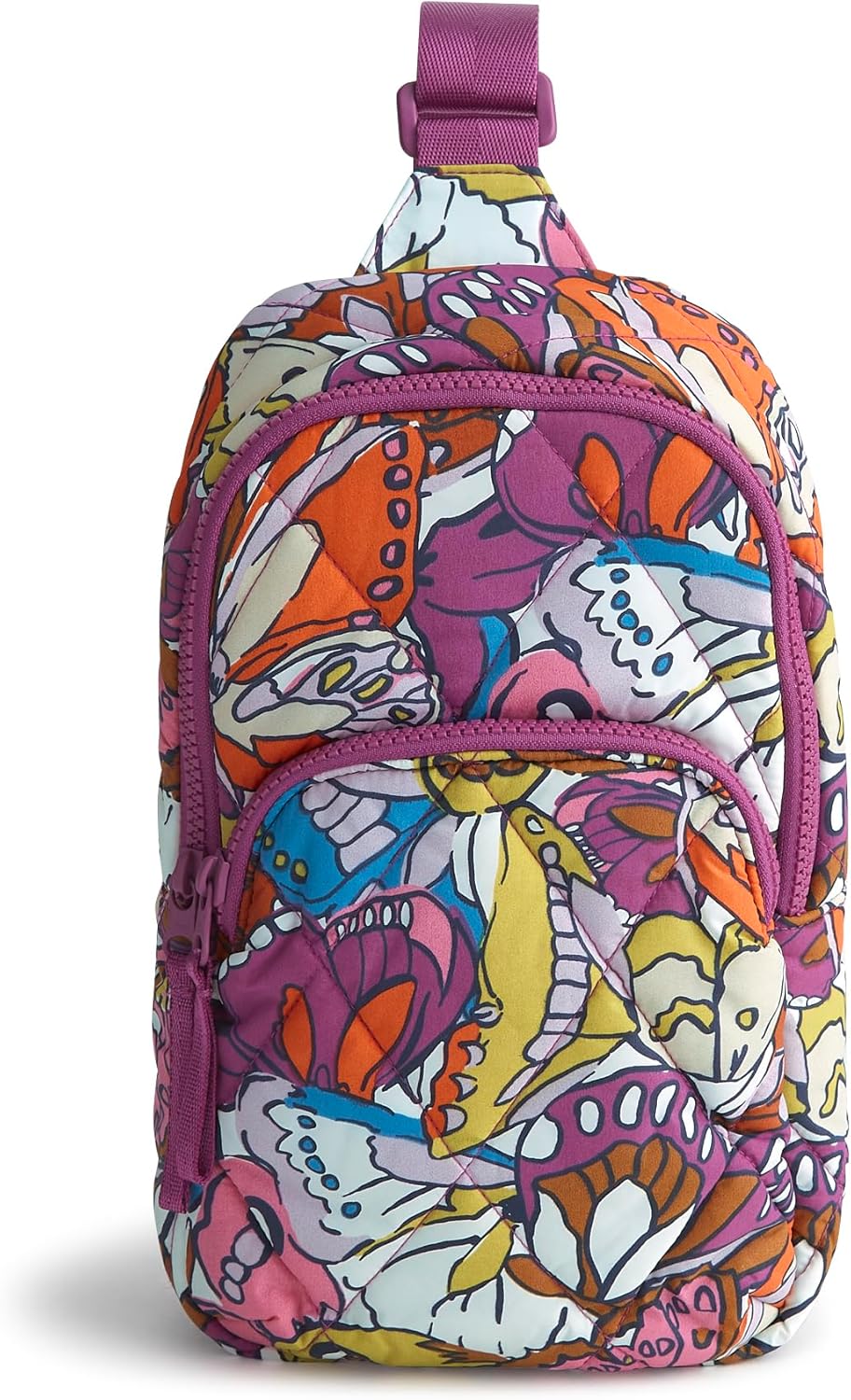 Vera Bradley Women's Lorman Sling Backpack-Featherweight Bag, Flutter, One Size