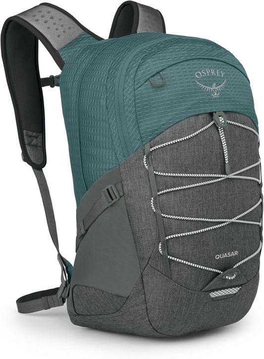 Osprey Quasar 26L Commuter Backpack, Cascade Blue/Coal Grey Heather