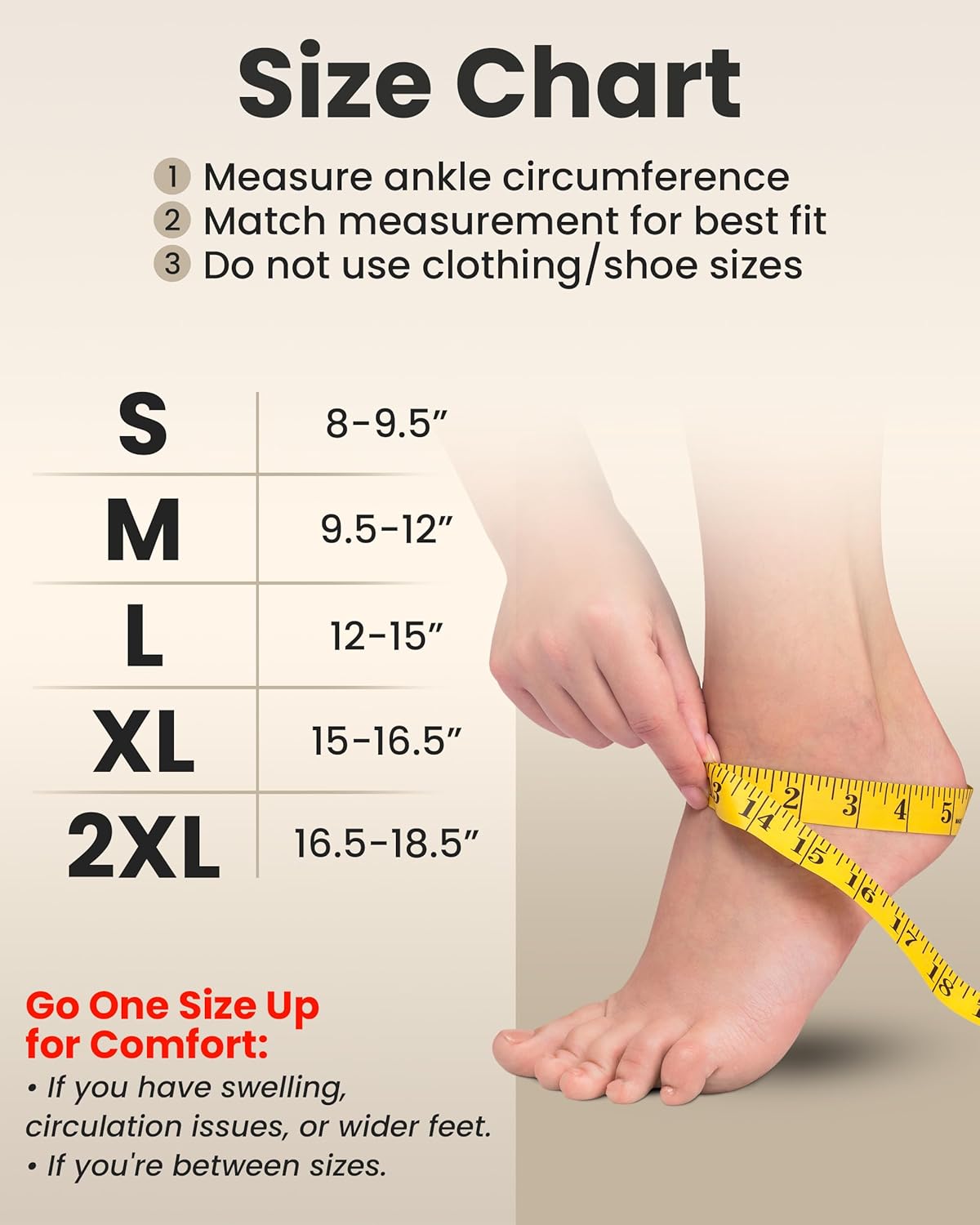 KEMFORD Ankle Compression Sleeve - Plantar Fasciitis Braces - Open Toe Compression Socks for Swelling, Sprain, Neuropathy, Foot Arch Support for Men and Women - 20-30mmhg, 2XL, Grey