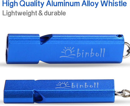 Emergency Whistles Lifeguard Safety Whistle with Lanyard and Keychain for Outdoor Camping Hiking Boating Backpacking Fishing Kayak Kids Rescue Signaling Loud Survival Whistle