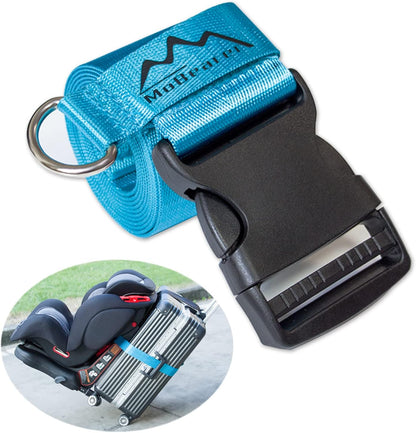 Car Seat Travel Belt to Suitcase,Car Seat Travel Strap to Convert Kid Car Seat and Carry-on Luggage into an Airport Car Seat Stroller,Safe Travel Solution for Transport