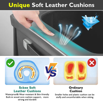 2025 Upgraded 16.5'' XL Portable Toilet for Adults,Tall Camping Toilet with Lid and Convenient Carry Bag, Portable Potty for Camping, Hiking, Car Travel,Truck, RV, Boating, Road Trips, Beach (Gray)