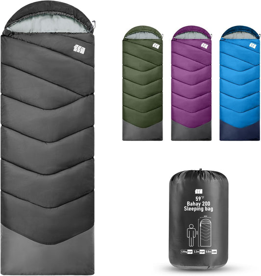 Sleeping Bags for Adults Cold Weather,Portable, Waterproof,Lightweight Sleeping Bag for Tall Girls Boys with Compression Sack for Warm Camping, Hiking, Outdoor & Indoor