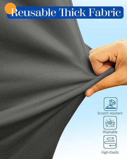 Slohif Luggage Cover for Suitcase Tsa Approved Protector - Luggage Sleeve Suit Case Cover Travel Stretch Large Baggage Case Protective Washable Fit 22-24 Inch Gray