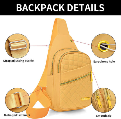 Small Sling Bag For Women Men Casual Crossbody Sling Backpack