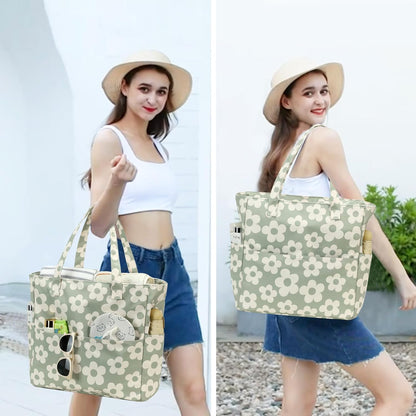 Waterproof Beach Tote Pool Bags for Women Ladies Extra Large Gym Tote Carry On Bag With Wet Compartment for Weekender Travel