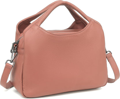 KOGTLA Genuine Leather Purses for Women, Crossbody Shoulder Bags with Top-Handle, Tote Satchel Handbags