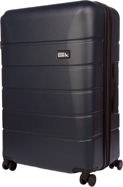 Eddie Bauer Glacier Carry-On 22" Luggage | Hardside | Spinner Wheels | Expandable | Lightweight | Travel Essentials - Storm Blue