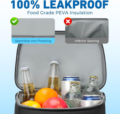 Cooler Backpack, Insulated Backpack Cooler Leakproof Waterproof Large Capacity Cooler Bag for Men Women Picnic Beach