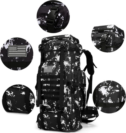 Hiking Backpack for Men 70L/100L Camping Backpack Military Rucksack Molle 3 Days Assault Pack for Climbing