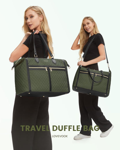 LOVEVOOK 4-in-1 Travel Weekender - Duffle, Carry On, Overnight & Toiletry Bag with Wet Pocket