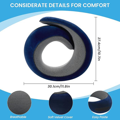 Neck Pillow, Travel Pillow uses Memory Foam to Support Neck Comfort, Ideal - Image 3
