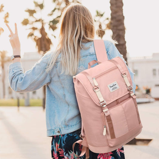 Women Backpack Schoolbag for Teen Girls,College Student Bookbag for 17 Inch Laptop,Work Gym Computer Bags with USB Charging Port