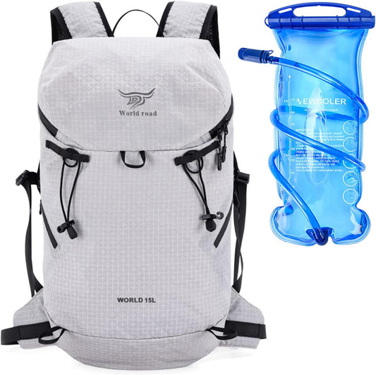 15L Hydration Backpack with 2L Water Bladder Water Backpack for Women, , Lightweight & Comfortable Running Vest for Running, Hiking, Cycling, Climbing, Camping, Biking,Rave