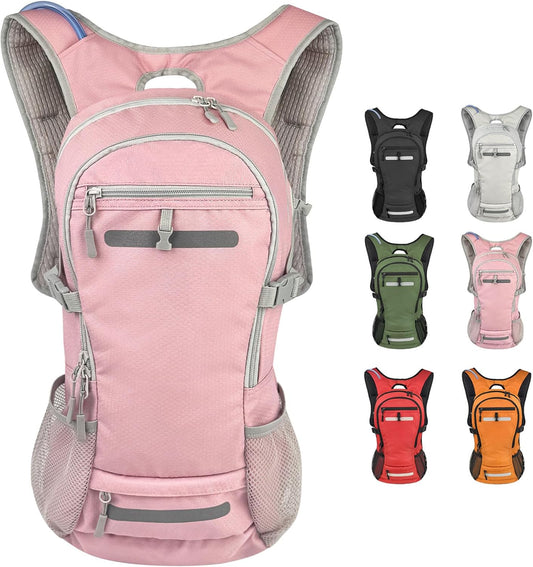 Zavothy 18L Multipurpose Hiking Backpack with 3L Water Bladder – Durable Hydration Backpack with Insulated Bladder Compartment, Hidden Helmet Holder & Rain Cover – for Hiking, Commuting, and Camping