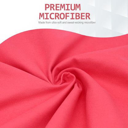 Eunzel Quick Dry Camping Towel, Microfiber Travel Towel 3 Size at 1 Pack,Fast Drying Towel Set for Camping, Beach, Gym, Sports, Yoga & Swimming Pool, Red