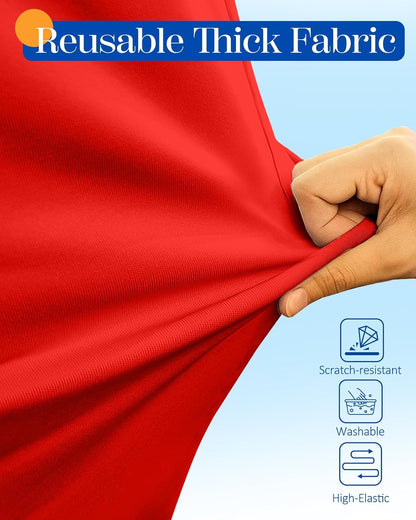 Slohif Luggage Cover for Suitcase Tsa Approved Protector - Luggage Sleeve Suit Case Cover Travel Stretch Large Baggage Case Protective Washable Fit 30-32 Inch Red