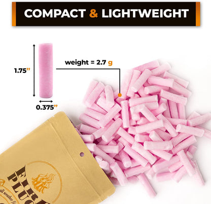 Non-Toxic Waterproof Fire Starters with 5+ Minute Burn for Emergencies, Survival, Campfires, Fire Pits, Grills - Made in The USA - 200 Pack