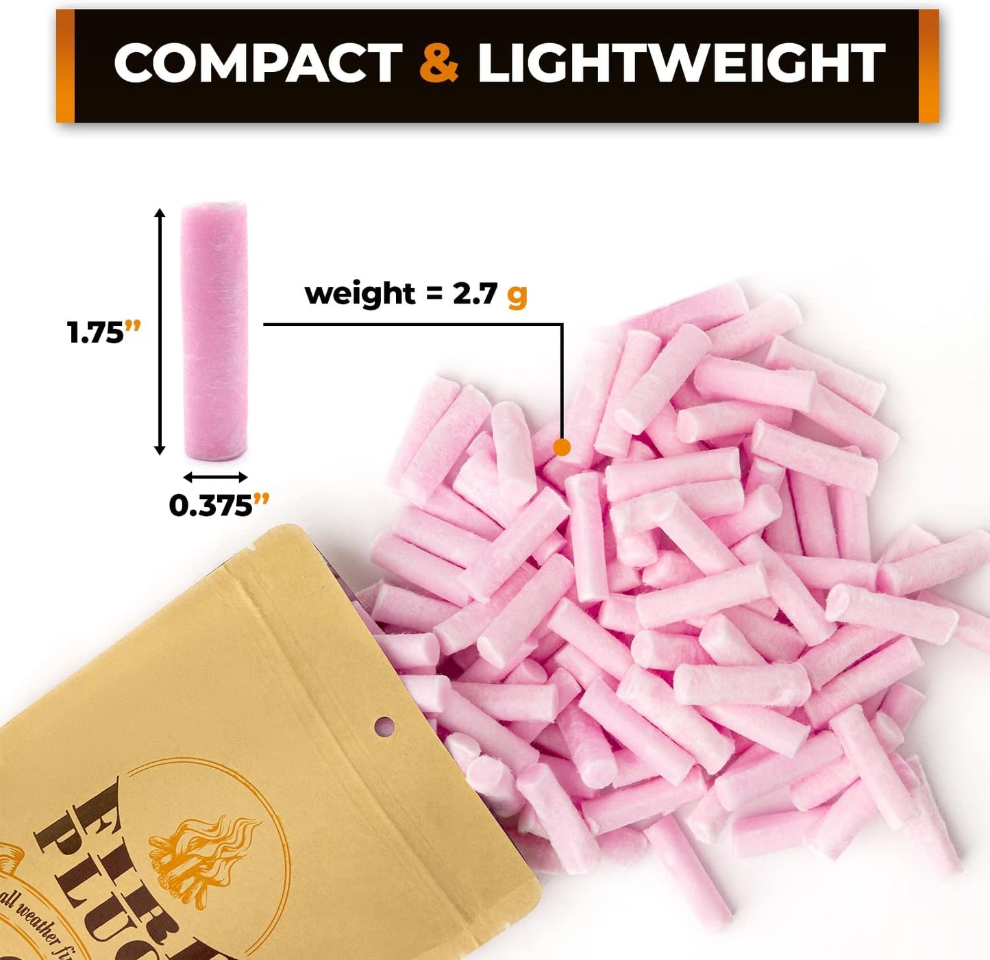 Non-Toxic Waterproof Fire Starters with 5+ Minute Burn for Emergencies, Survival, Campfires, Fire Pits, Grills - Made in The USA - 30 Pack