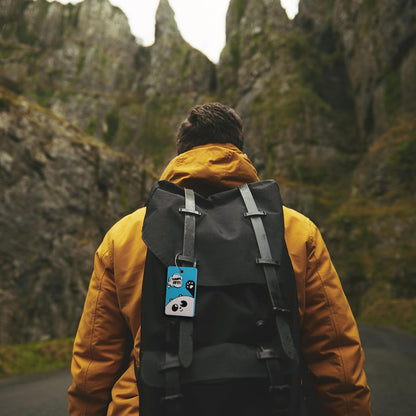 2PCS 2303 Bright Silicone Luggage tag (Blue)