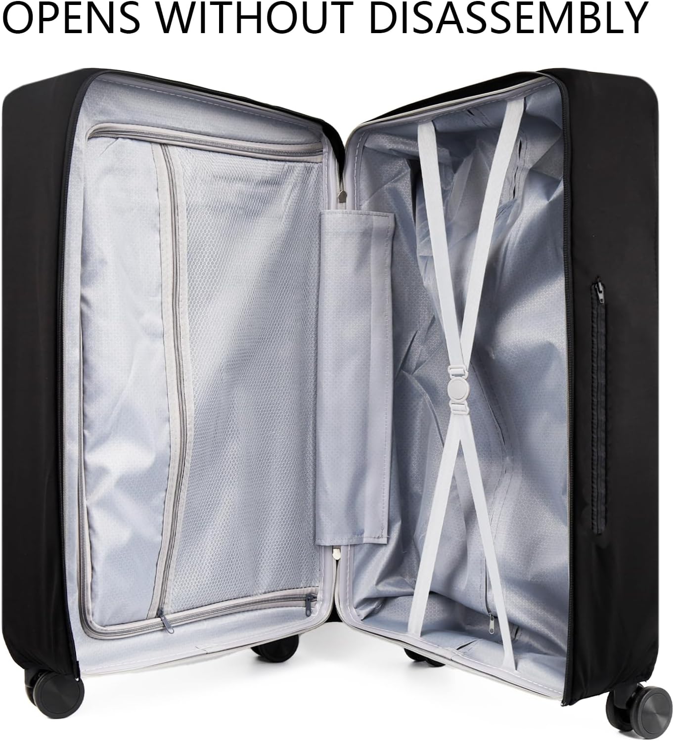 Transparent PVC Suitcase Cover, No Disassembly Required Clear Luggage Protector Suitcase Cover