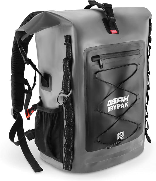 Waterproof Backpack Dry Bag 35L/55L/85L – Heavy Duty Roll-Top Hiking Backpack for Travel, Kayaking, Boating, Camping, Rafting and Fishing