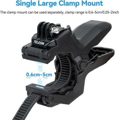 Jaws Flex Super Clamp Mount Gooseneck Tripod Desk Table Strolle Vlog Video Light Extension Holder Attach for GoPro Max 13 12 11 10 9 8 7 6 5 Insta360 X3 Go3 Ace Pro DJI Action 4 Pocket 3 Accessories