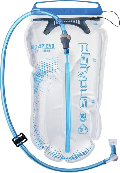 Platypus Big Zip EVO Taste-Free Water Reservoir/Hydration Bladder, 3-Liter