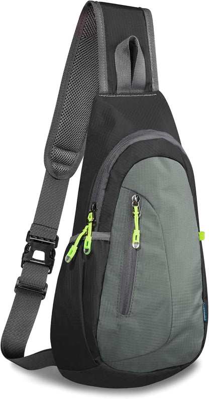 TITECOUGO Small Sling Bag, Lightweight Crossbody Backpack for Men Women, Shoulder Bag for Sports and Outdoor