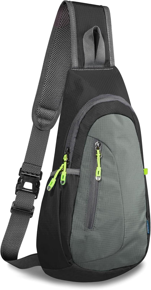 TITECOUGO Small Sling Bag, Lightweight Crossbody Backpack for Men Women, Shoulder Bag for Sports and Outdoor