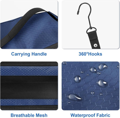 Suitcase Organizer, Travel Luggage Organizer Portable Hanging Travel Shelves Collapsible Hanging Packing Cubes for Carry on Suitcase