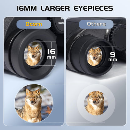 10x25 Binoculars for Adults and Kids, Compact Travel Binoculars for Bird Watching, Survival Gear for Outdoor Hunting Hiking, or Theater and Concerts