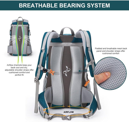 MOUNTAINTOP 25L/40L Hiking Backpack,Lightweight Travel Backpack for Men Women Outdoor Backpacking, Camping