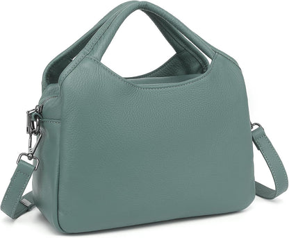 KOGTLA Genuine Leather Purses for Women, Crossbody Shoulder Bags with Top-Handle, Tote Satchel Handbags