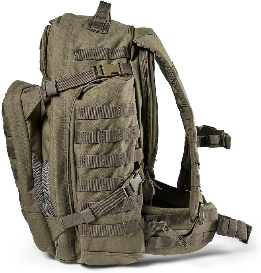 5.11 Tactical Backpack, RUSH 72 2.0 Military Survival Molle Back Pack with Laptop Compartment, Large, 55L, Style 56565ABR
