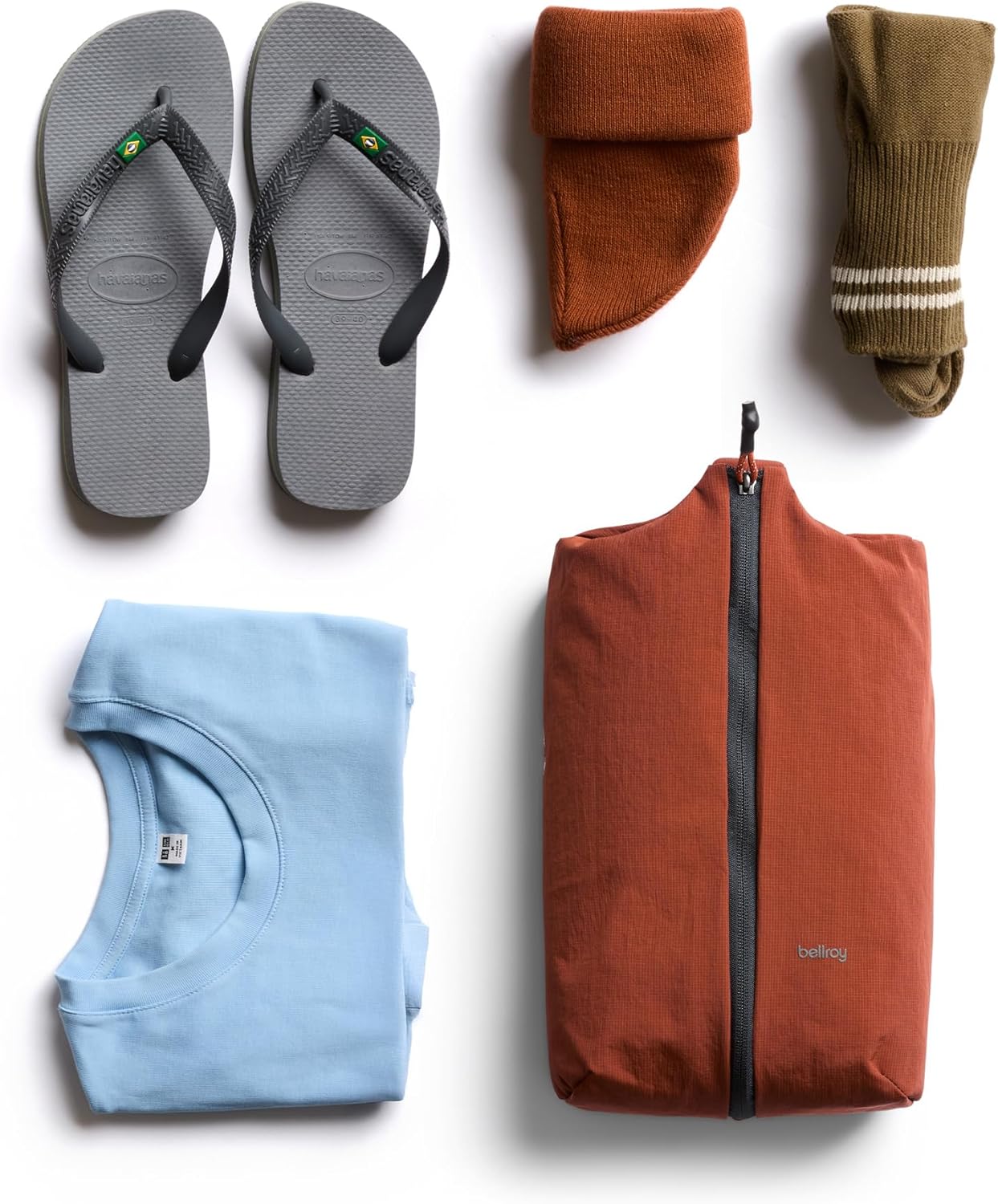 Bellroy Lite Packing Caddy 8L (Travel Organizer Packing Cube, Zip-up Storage Solution for Travel Near or far) - Clay