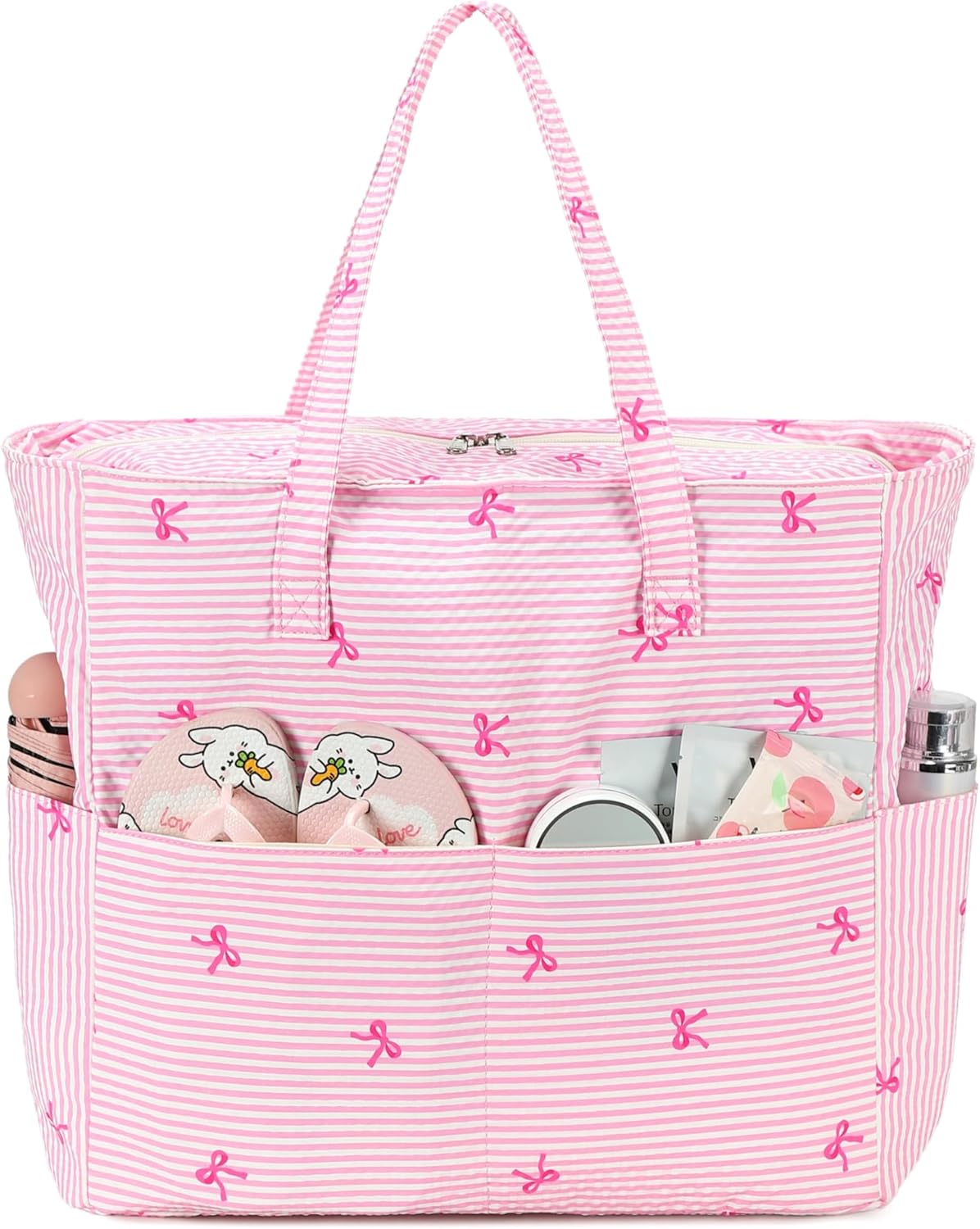 Beach Pool Bags Tote for Women Ladies Large Gym Tote Carry On Bag With Wet Compartment for Weekender Travel Waterproof