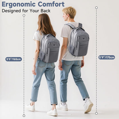 Multipocket TSA Travel Laptop Backpack for Men, Anti-Theft Business Daypacks, Airline Approved Personal Item Work Bag,Water Resistant 16 Inch Work Computer Backpack