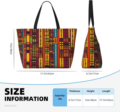 Beach Bag for Women Beach Tote Bag Waterproof Sandproof Large Bags with Zipper Big Capacity for Vacation Travel